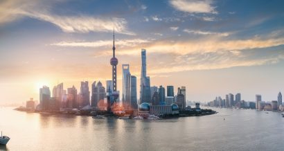 Wschód słońca nad Szanghajem, Chiny. Fot. Shutterstock