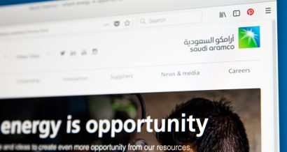 Strona internetowa Saudi Aramco. Fot. chrisdorney / Shutterstock.com