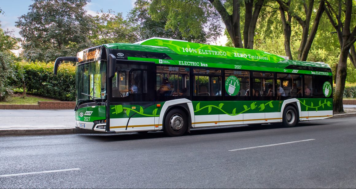 Elektryczny autobus Solaris 12 Urbino electric, Mediolan. Fot materiały Solaris
