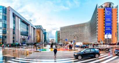 Berlaymont - budynek, w którym ma siedzibę Komisja Europejska, Bruksela. Fot. Forance / Shutterstock.com