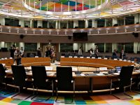 Sala obrad Rady Europejskiej w Brukseli. Fot. Alexandros Michailidis / Shutterstock.com