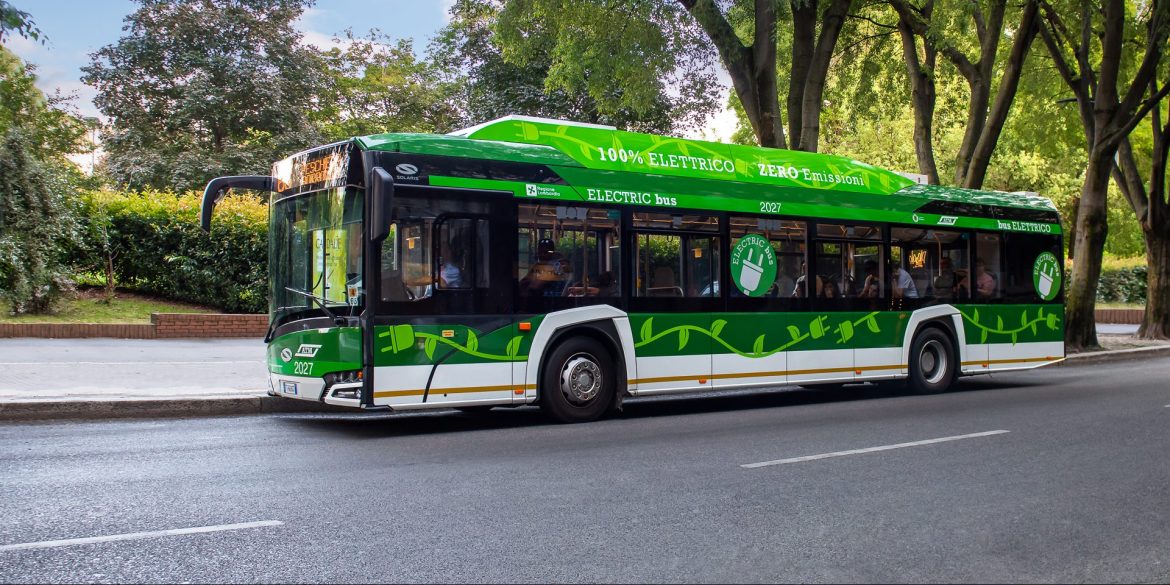 Elektryczny autobus Solaris 12 Urbino electric, Mediolan. Fot materiały Solaris Elektryczny autobus Solaris 12 Urbino electric, Mediolan. Fot materiały Solaris