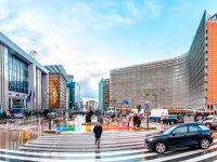 Berlaymont - budynek, w którym ma siedzibę Komisja Europejska, Bruksela. Fot. Forance / Shutterstock.com