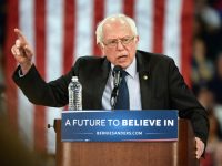 Bernie Sanders podczas wiecu w 2016 roku. Fot. Gino Santa Maria / Shutterstock.com