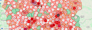 Mapa zachorowań na koronawirusa w Polsce