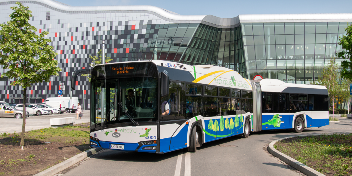 Elektryczny Solaris Urbino w Krakowie. Fot. materiały Solarisa Elektryczny Solaris Urbino w Krakowie. Fot. materiały Solarisa
