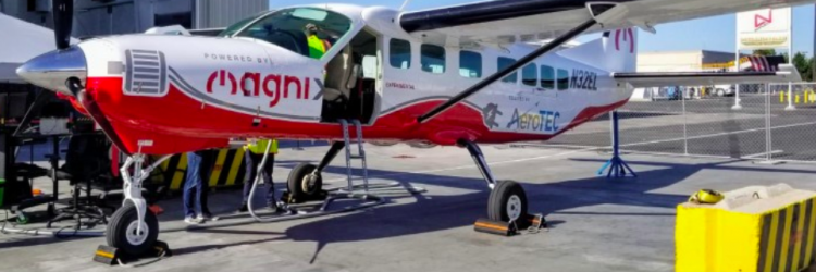 Elektryczny samolot Cessna 208B Grand Caravan, fot. magniX.