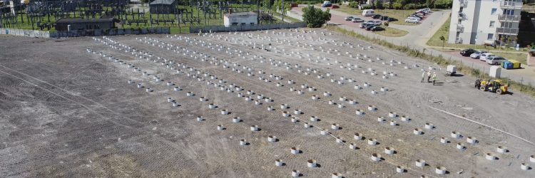 Plac budowy pierwszej słonecznej elektrowni Tauronu. Fot. Tauron