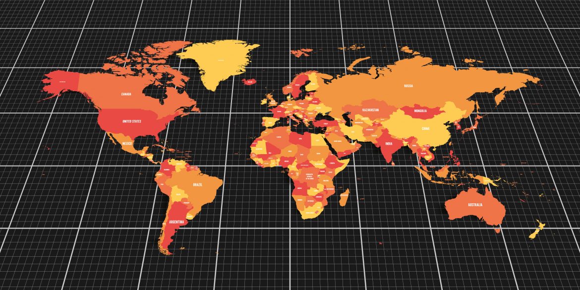 Polityczna mapa świata, geopolityka. Fot. Shutterstock Polityczna mapa świata, geopolityka. Fot. Shutterstock