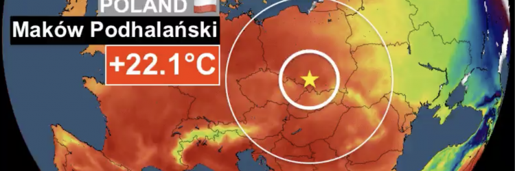 Rekordowo wysokie temperatury w lutym w Polsce