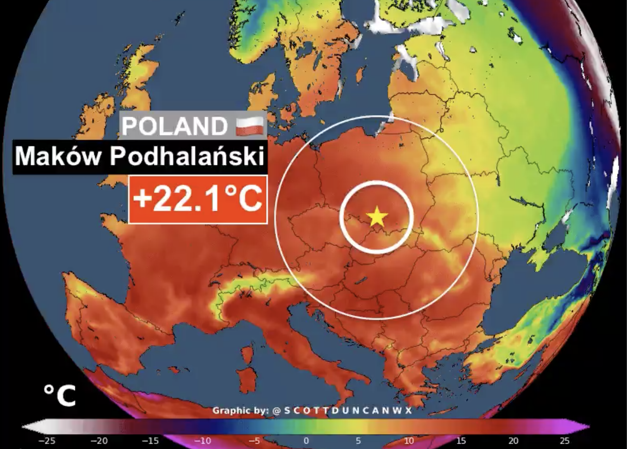Rekordowo wysokie temperatury w lutym w Polsce