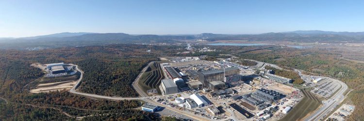 Reaktor termojądrowy ITER, widok z drona, fot. iter.org.