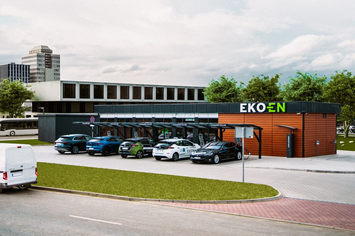 Stacja ładowania Ekoen, fot. materiały prasowe.