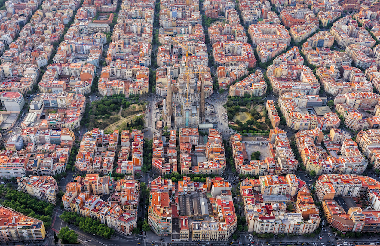 Barcelona z lotu ptaka, fot. marchello74, Shutterstock.com
