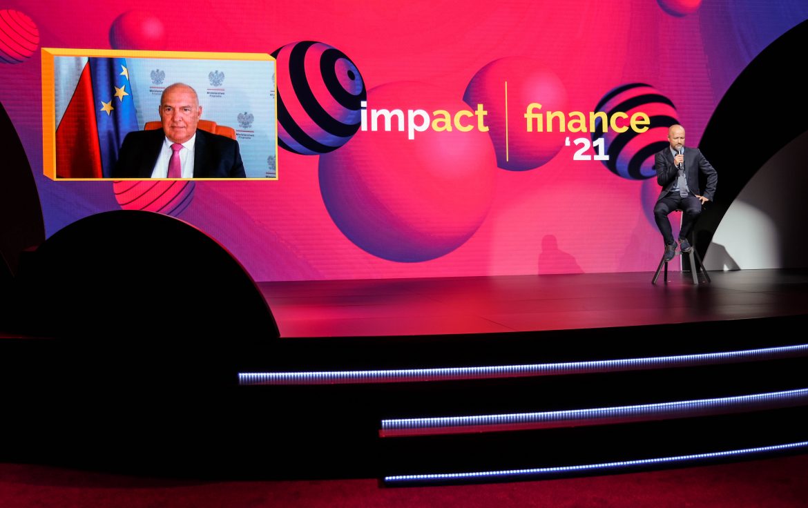 Tadeusz Kościński i Marek Chądzyński podczas Impact’21 Poznan. Fot. 300gospodarka Tadeusz Kościński i Marek Chądzyński podczas Impact'21 Poznan. Fot. 300gospodarka