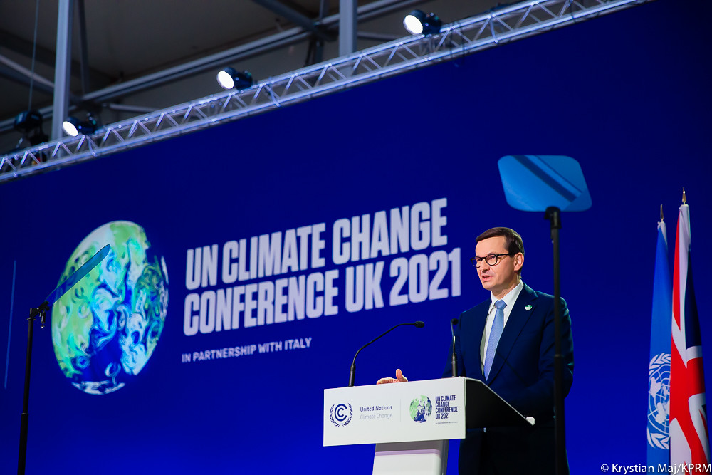 Premier na szczycie klimatycznym COP26. Fot. Krystian Maj/KPRM