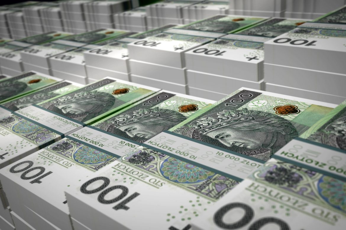 gotówka złoty złoty PLN