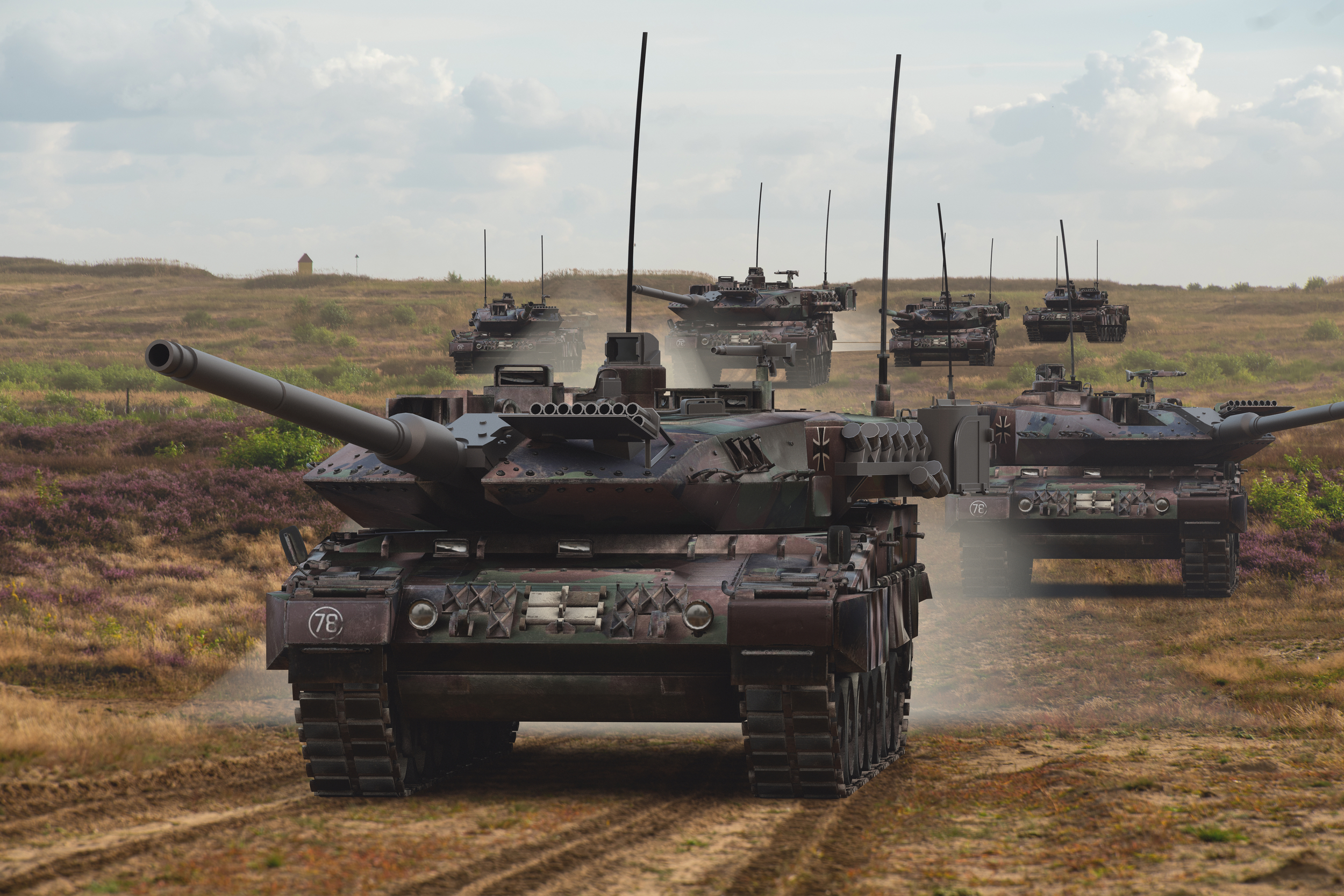 czołgi Leopard 2A7, Polska, fot. Shutterstock