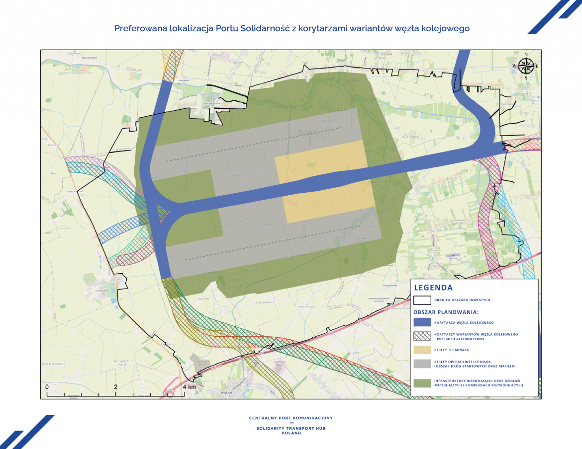Planowana lokalizacja CPK