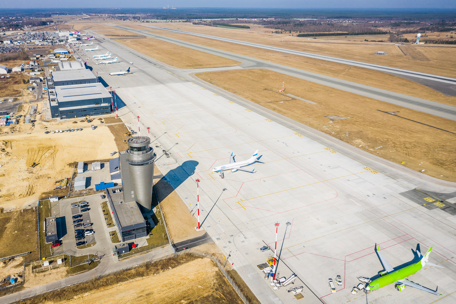 Katowice Airport, płyta postojowa, fot. Piotr Adamczyk