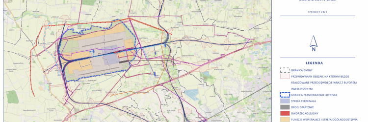 Plan Centralnego Portu Komunikacyjnego.