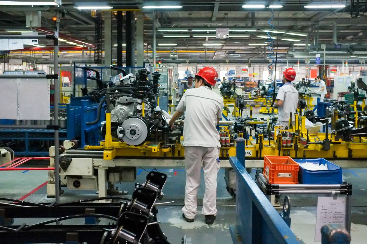 Car,Assembly,Plant,In,Chengdu,,China,-,September,19,,2014.