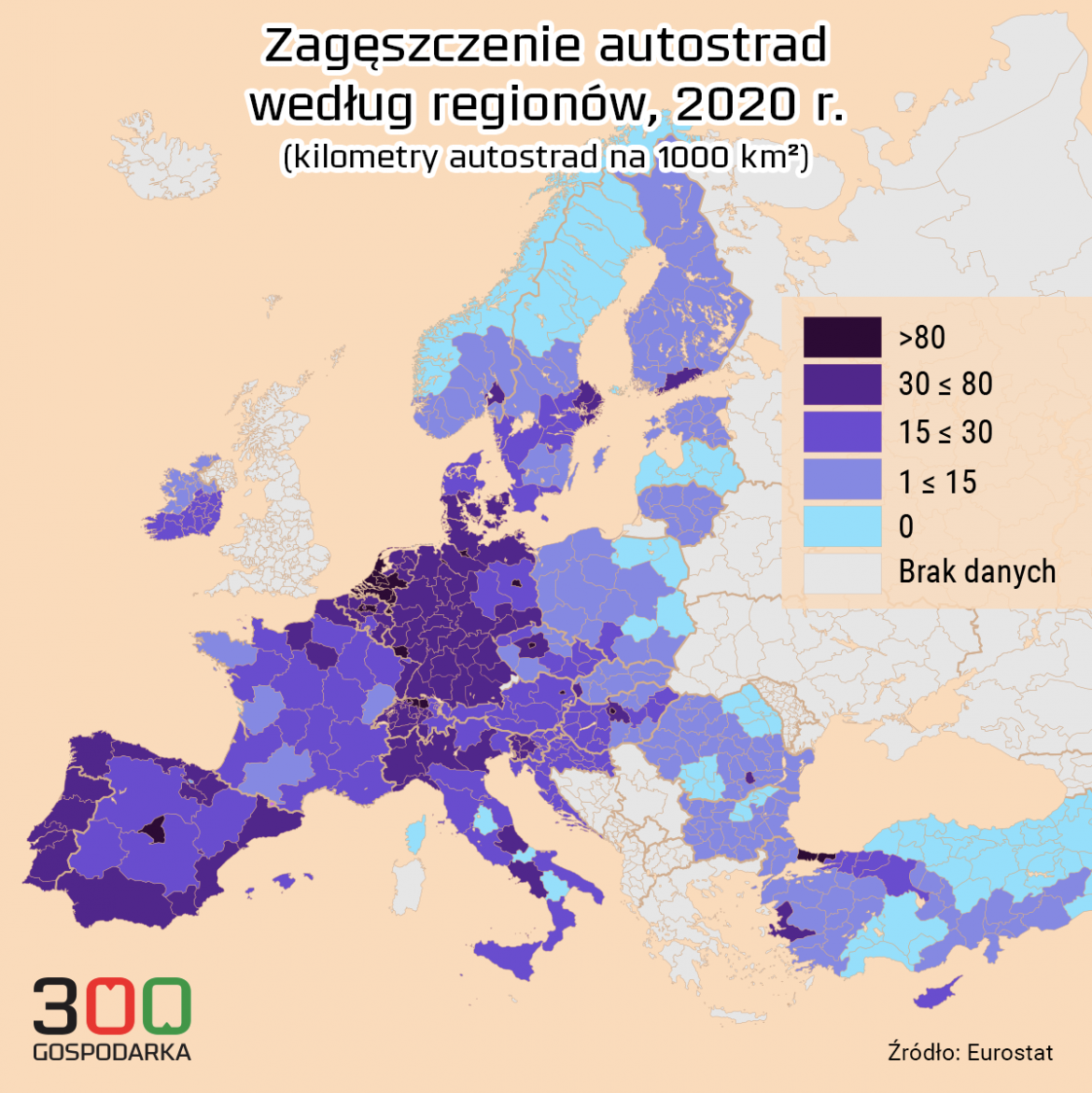 mapka autostrady europa2