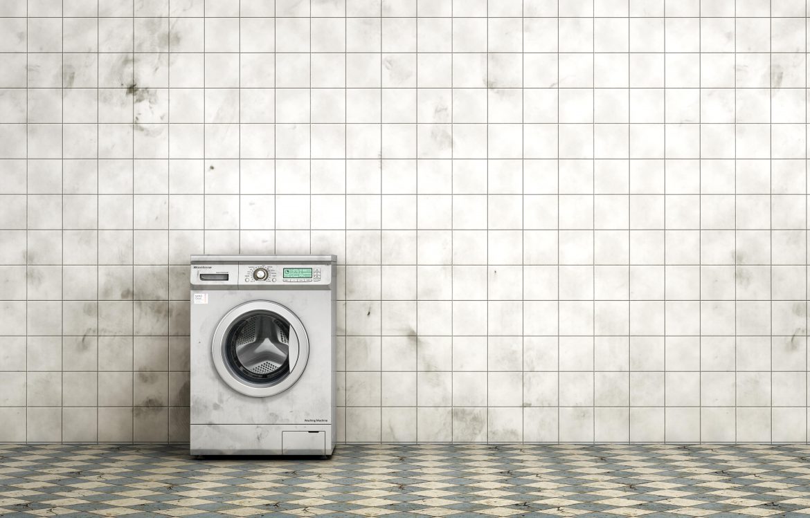 AGD stare, pralka, Shutterstock