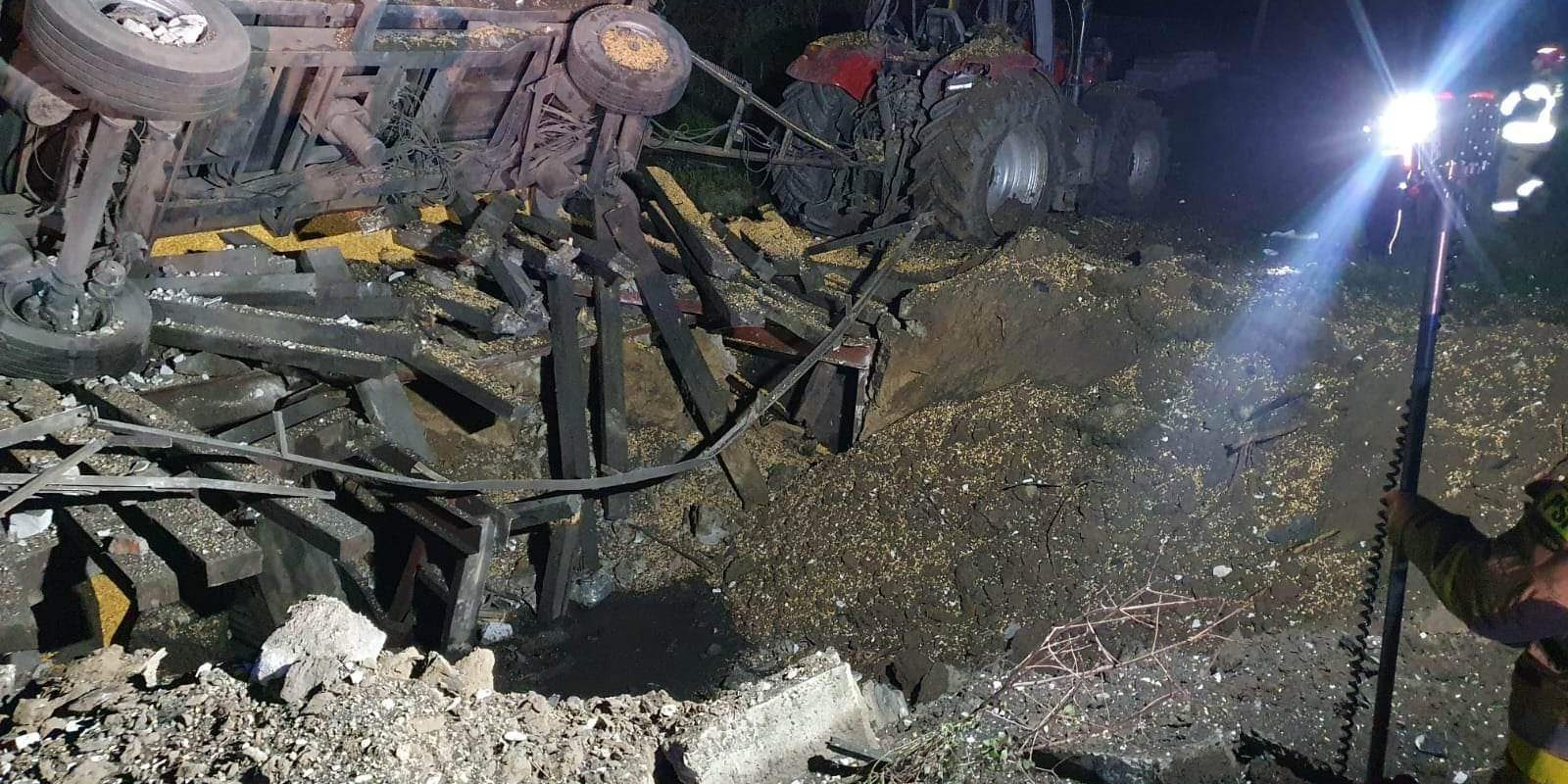 Przewodów, miejsce eksplozji