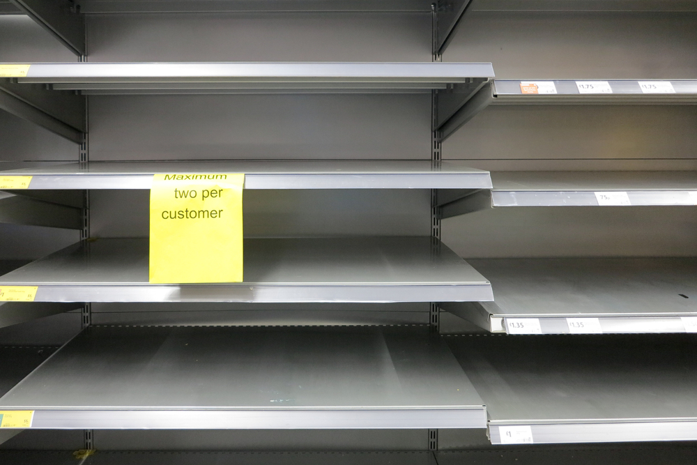 Niedobory żywności w Wielkiej Brytanii, fot. Shutterstock
