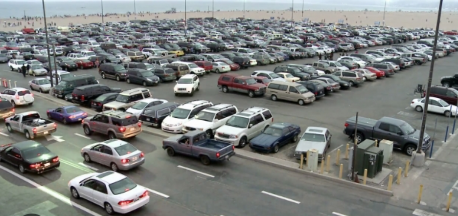 parking, USA, samochody