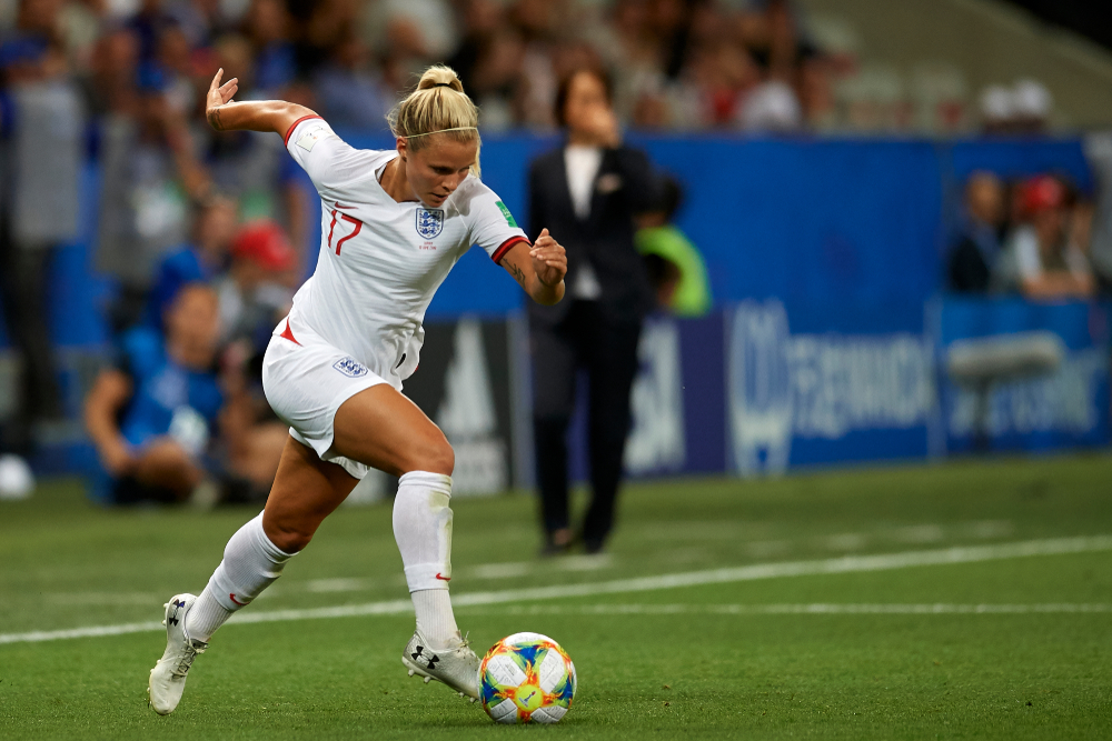 Rachel Daly podczas 2019 FIFA Women's World Cup 2019, Nicea, Francja, fot. Shutterstock/Jose Breton- Pics Action