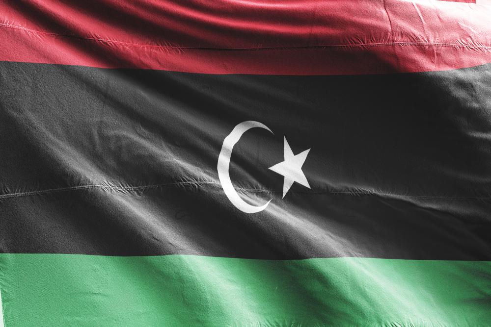 Flaga Libii, fot. Shutterstock/Hybrid Gfx