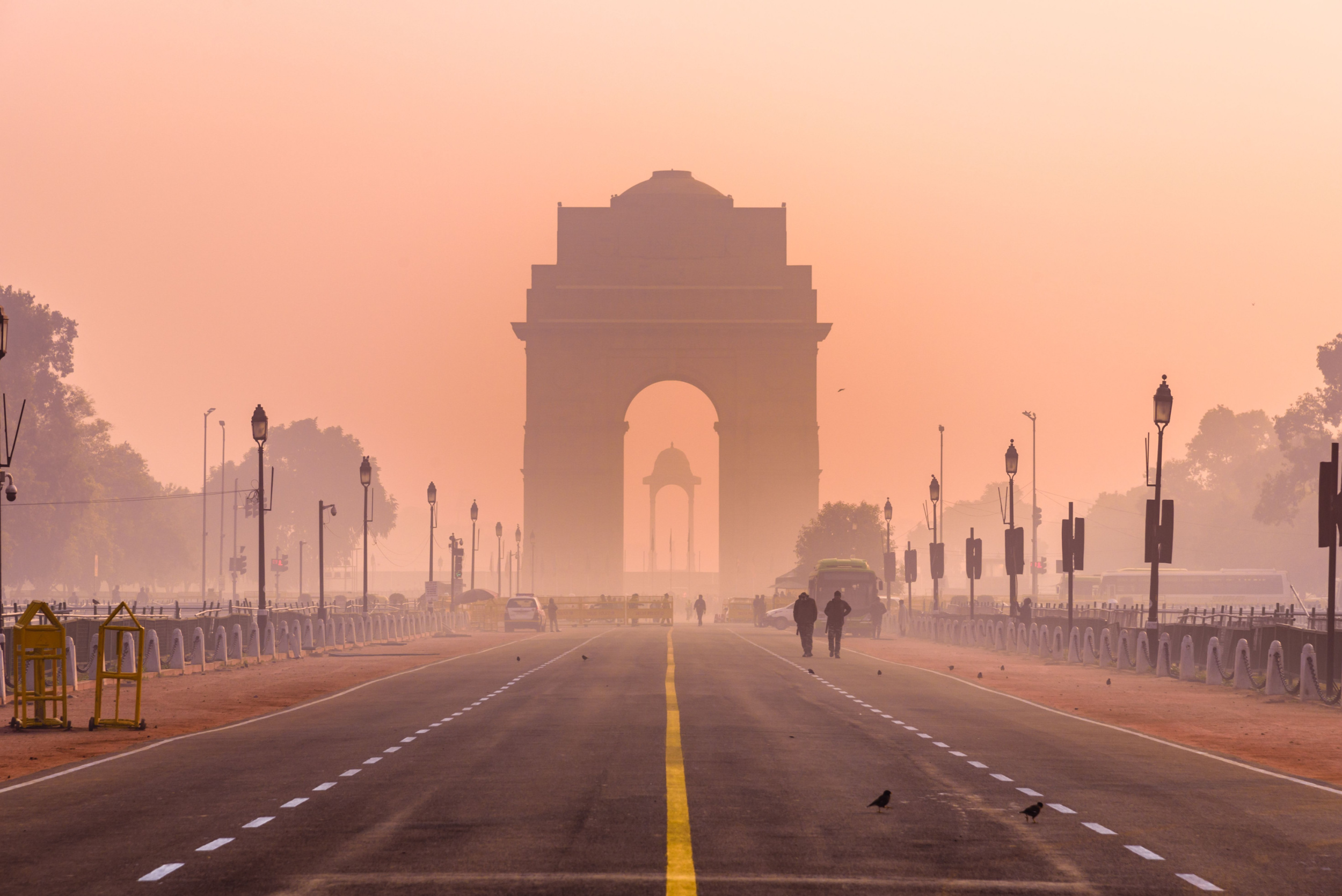 New Delhi, Indie, smog