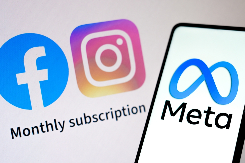 Meta, Instagram, Facebook, fot. Shutterstock