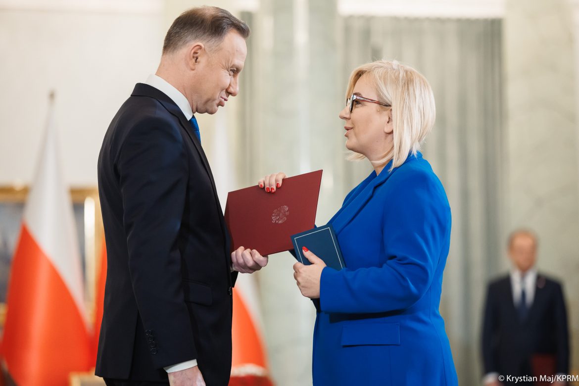Paulina Hennig-Kloska i Andrzej Duda, źródło: Kancelaria Premiera