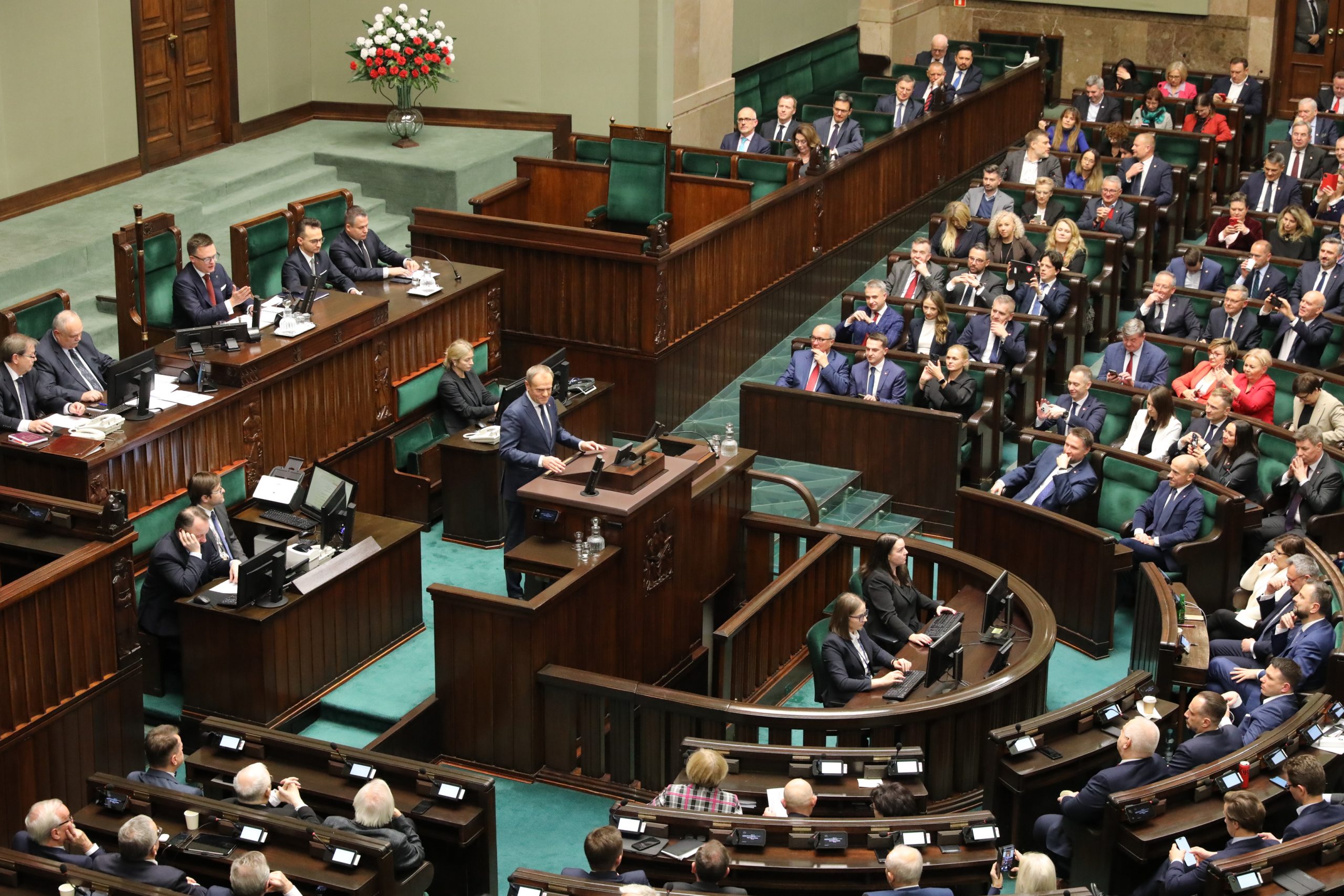 Przemówienie Donalda Tuska, źródło: Kancelaria Sejmu