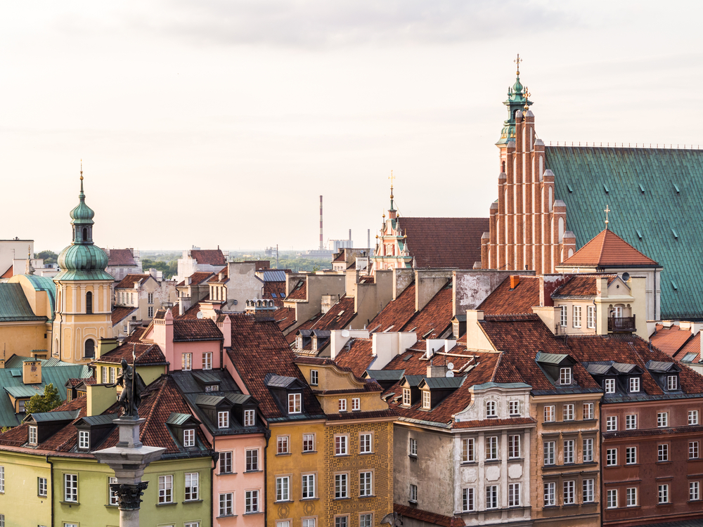 Widok z kościoła św. Anny na Stare Miasto, Warszawa, fot. Shutterstock/ Magdalena Paluchowska