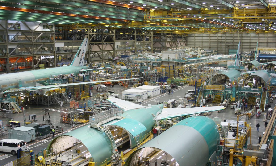 Boeing, fabryka, Everett, fot. First Class Photography, Shutterstock