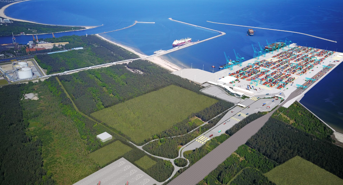 tak będzie wyglądał terminal kontenerowy, fot. Zarząd Morskich Portów Szczecin i Świnoujście SA
