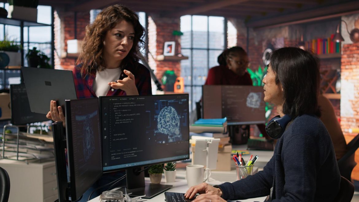 Godna praca w erze AI, sztuczna inteligencja w pracy, IT, AI w miejscu pracy, firmy, fot. Freepik/DC Studio