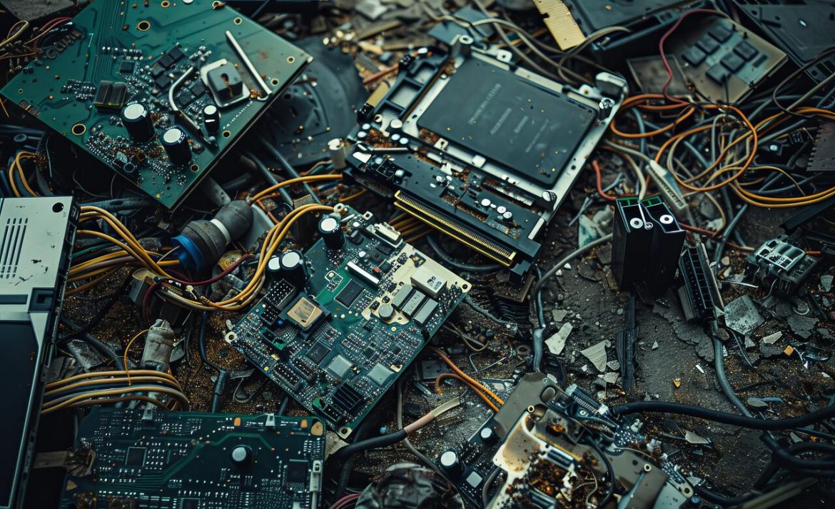 Odpady elektroniczne, elektrośmieci, odzysk surowców krytycznych, recykling metali, fot. Vecteezy/Adam Zubek-Nizol