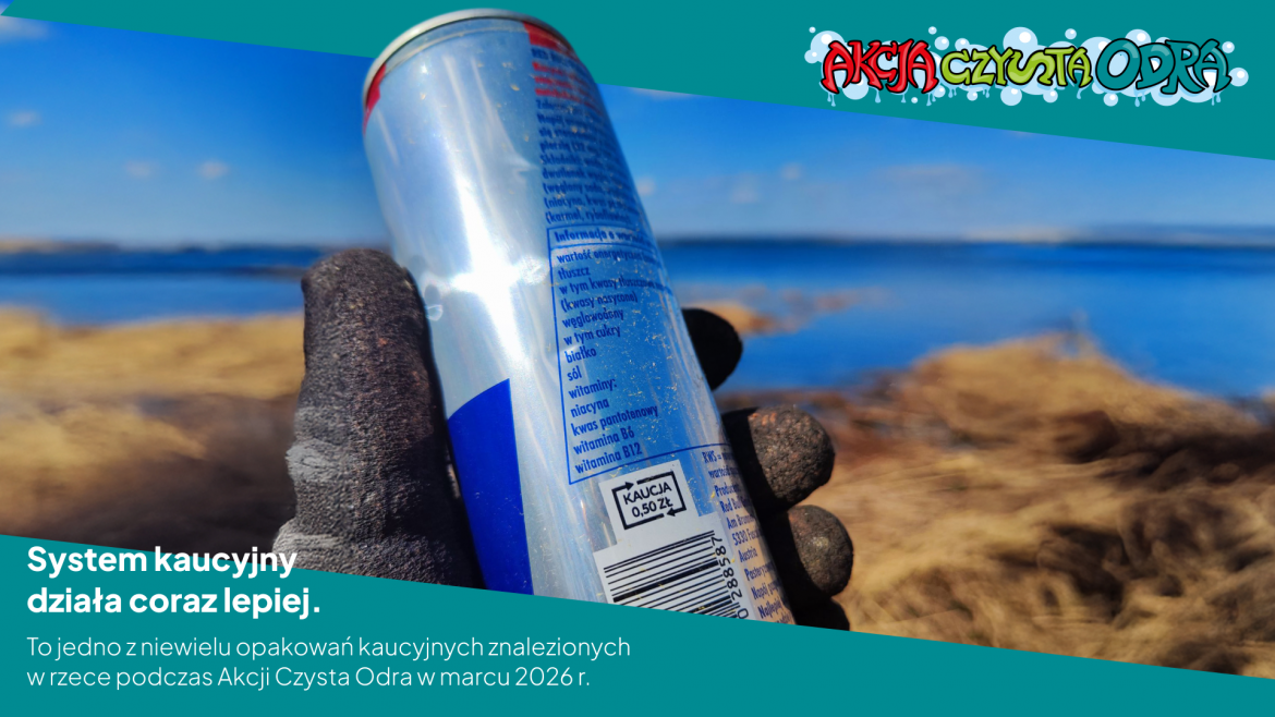 System kaucyjny działa, jest mniej plastiku w rzekach, fot. Akcja Czysta Odra