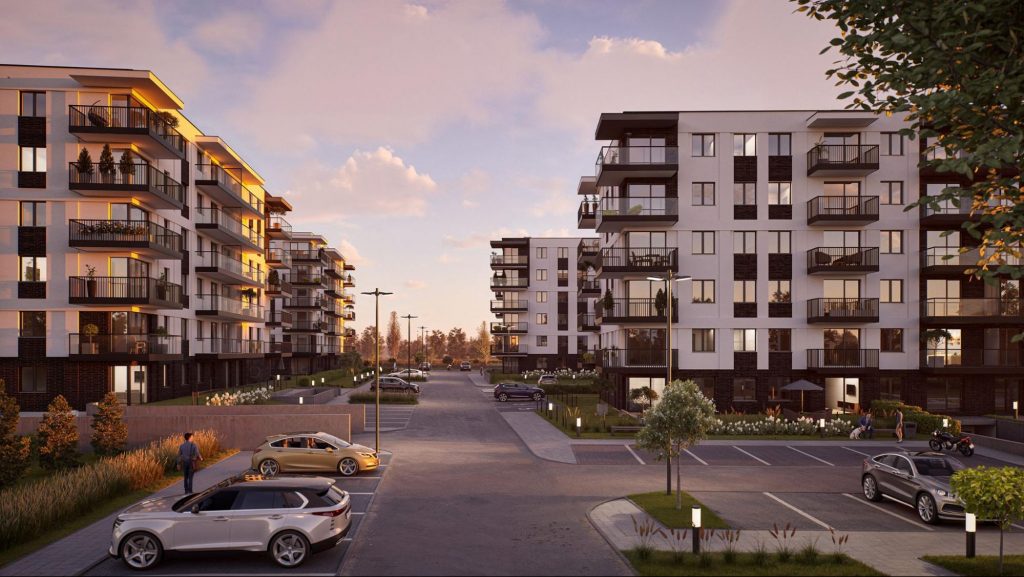 Apartamenty Nove Południe w Knurowie od Dom100.eu powstają obok kompleksu handlowego, w pobliżu szkół, przedszkoli i publicznego żłobka